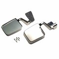 Kentrol Polished Silver Mirror Kit for 1988-06 Jeep Wrangler YJ & TJ - Set of 2 30475